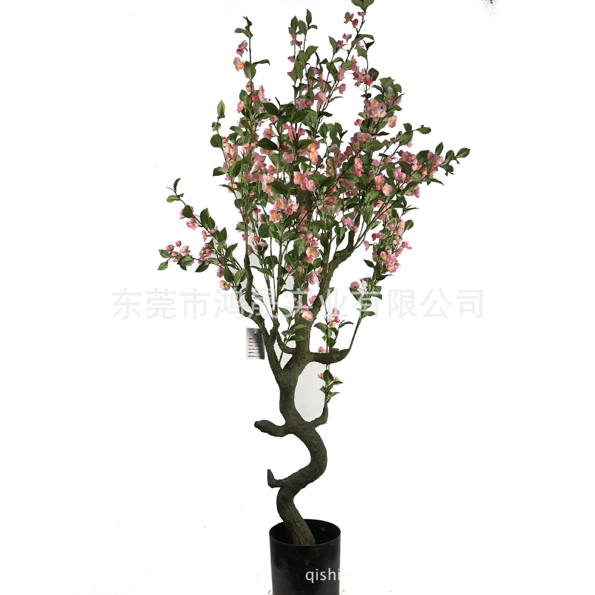 仿真海棠花仿真野棠人风景树厂家造直销公965园酒店庭海院摆设装