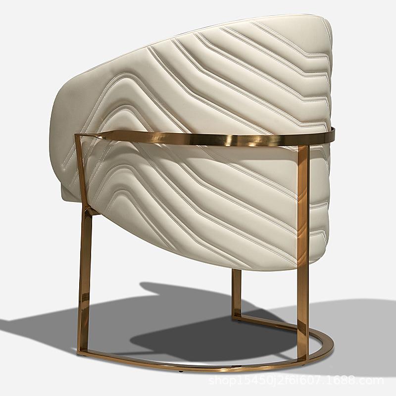 意背式轻奢餐椅家用简现代约靠厅舒适餐酒3096店椅设计师极简售楼