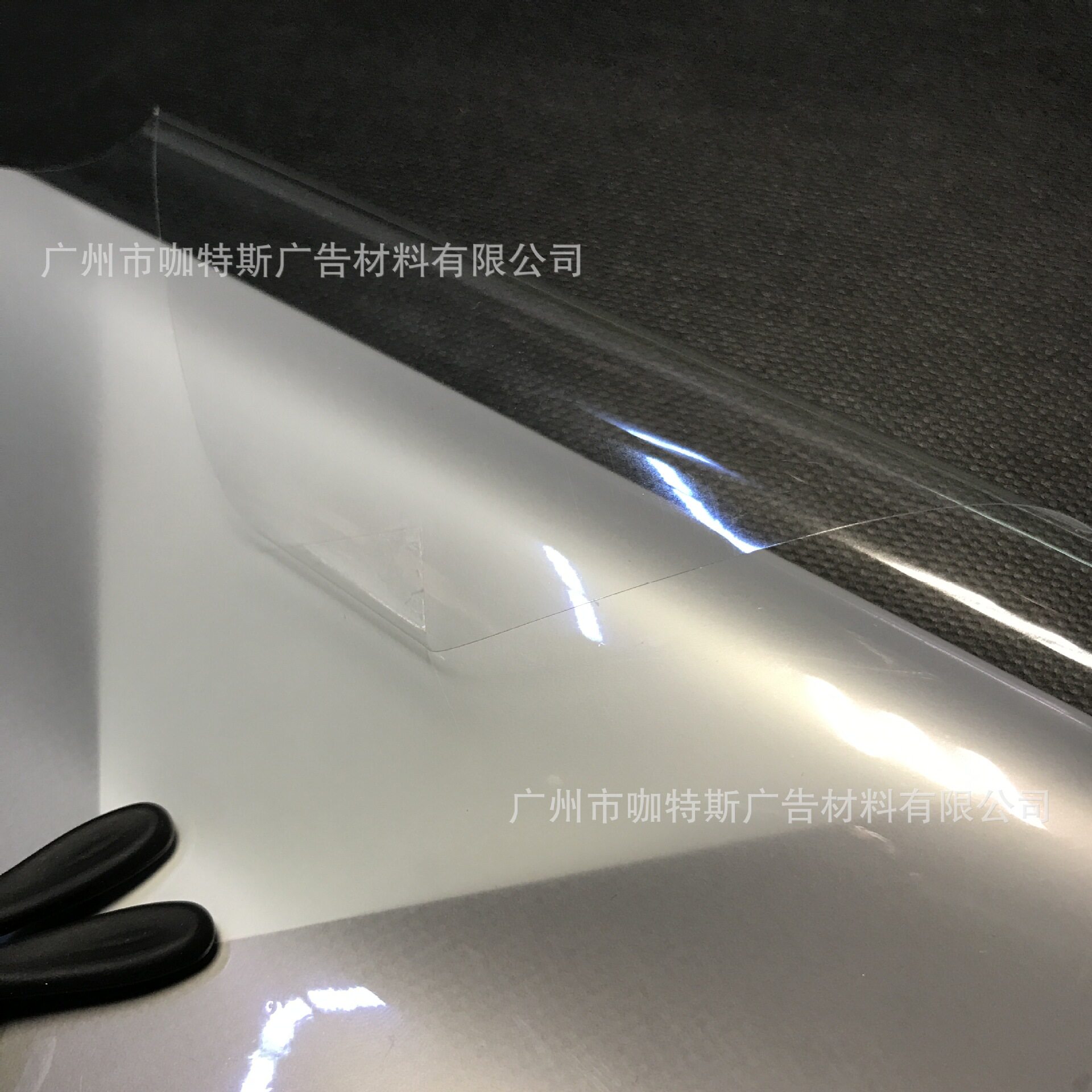 UV彩白彩超透背胶玻璃贴