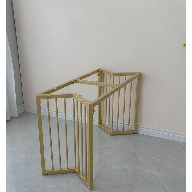 定岩作铁桌艺脚支50*72架板桌架底座餐桌腿铁架架子书桌桌桌子腿