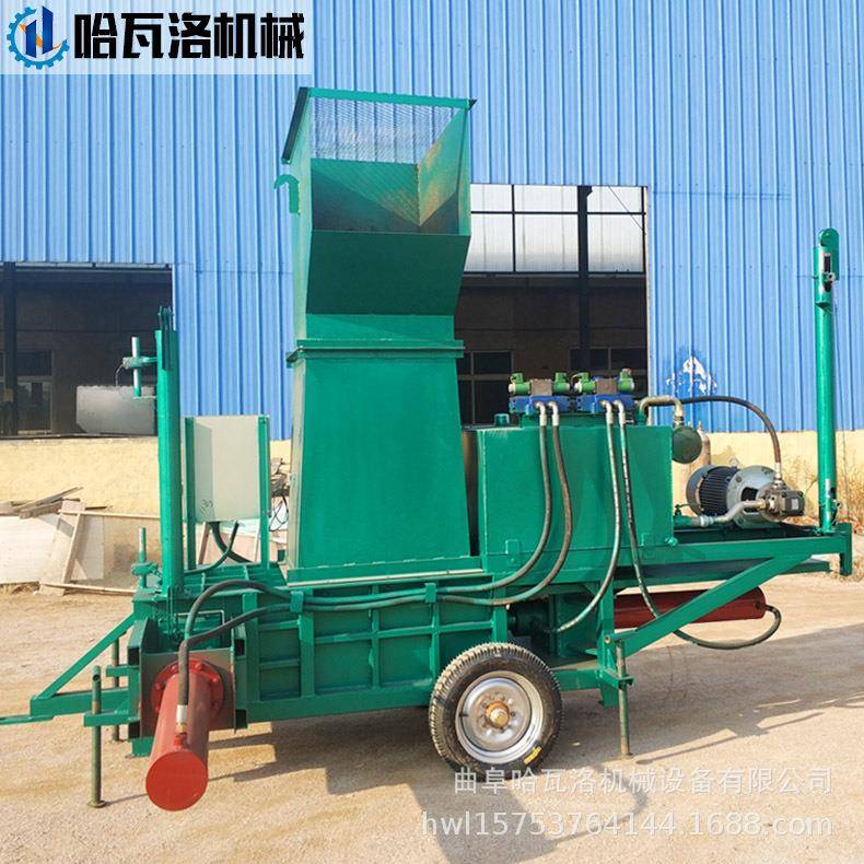 湖北青储玉秸打包蓿机米苜草打包装袋机牧秆草稻草HW-03-22粉碎打