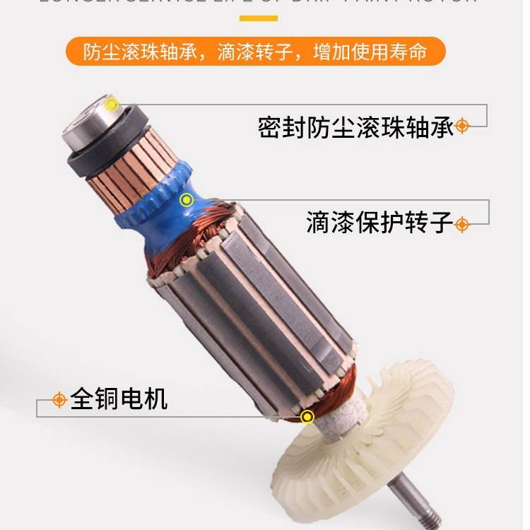得伟180/230MM大型角磨机手持大功率磨光机切割机D28413/28414