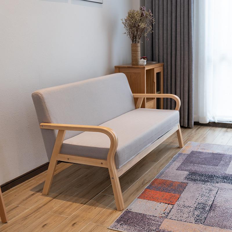 两发见详情用复古实木沙三工家用户型客厅出租小房简约型单双三人