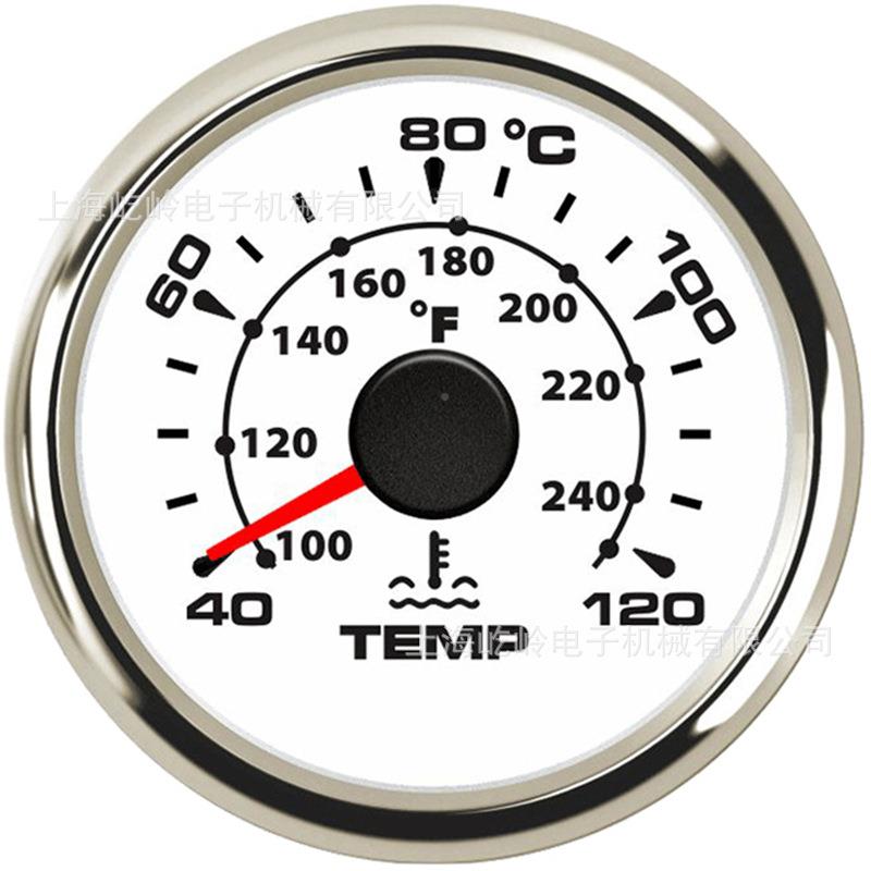 52mm指针温度EL表水温表灯温表℃40-12测0多种背光可调