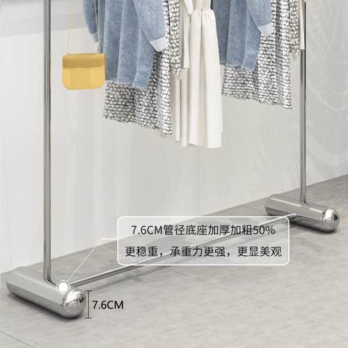 服加装店展示架粗不钢落式地挂衣BC-050架男女锈童装店中岛
