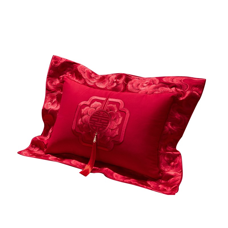 婚庆小抱枕红色结婚贵妃子孙枕一只婚房布置喜字送礼陪嫁创意抱枕