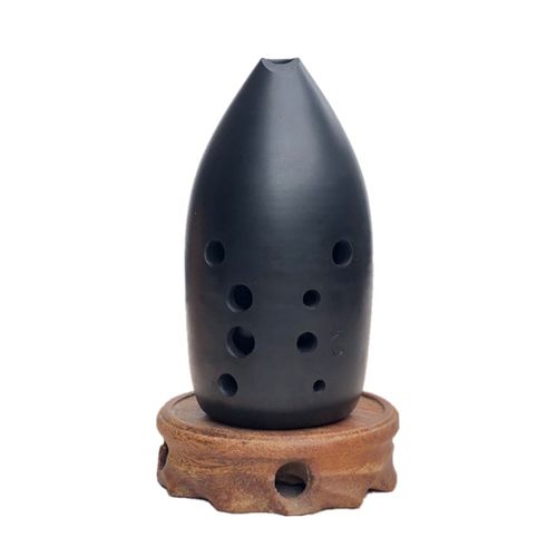 产地货源古埙10孔十孔双腔黑笔筒陶埙初学者入门学生成人趣谈乐器