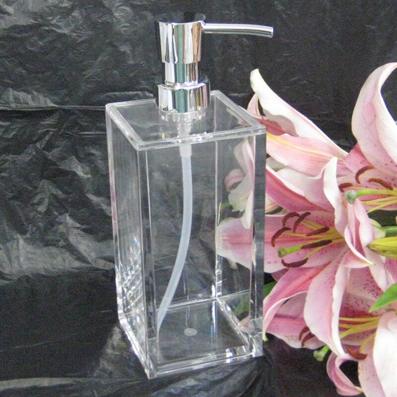 创意透明压克力有机玻璃台面皂液器浴室酒店宾馆公共洗手液乳液瓶
