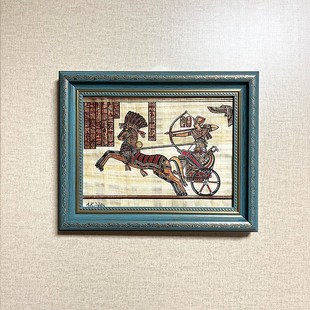 埃及手绘纸莎草画相框莎草纸画沙草画草纸画旅游纪念品特产伴手礼