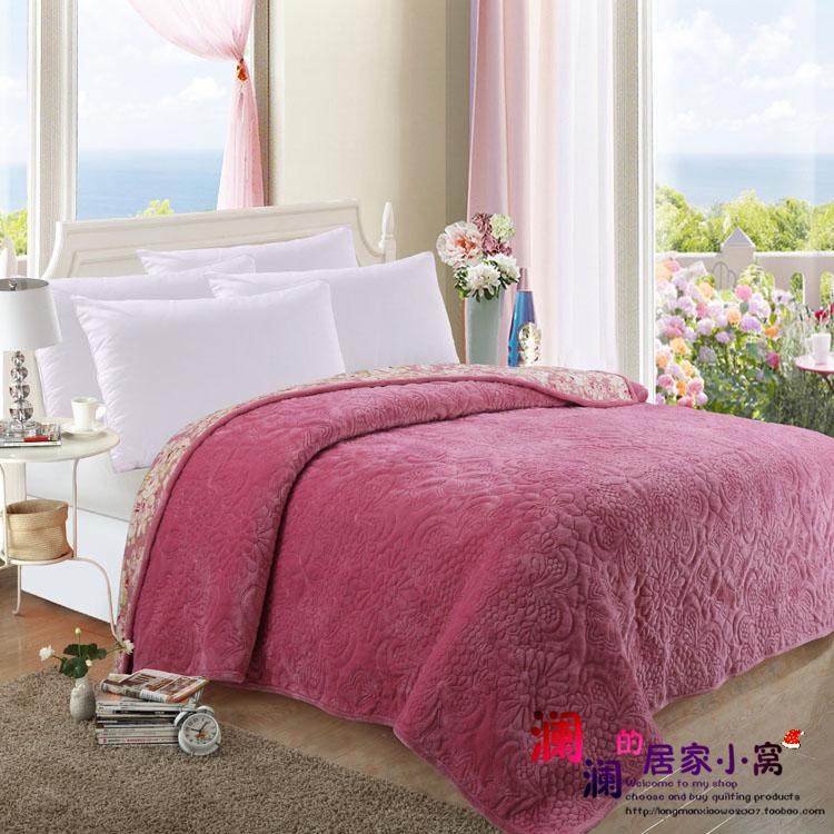 高档秋冬加厚法兰绒毛毯双人床单床垫床盖加厚毛毯盖毯两面四季用,床上用品,床单,淘宝优惠券,粉丝福利购,淘宝优惠卷