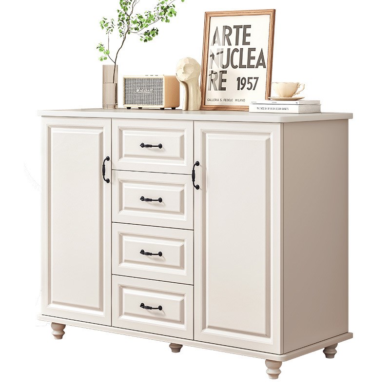 白色欧式宽80/100/120深40高75 90客厅美式斗柜家用五斗柜储物柜