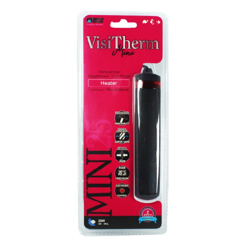 法国红十字防爆迷你碳素法红自动恒温加热棒碳纤维低水位龟缸不碎