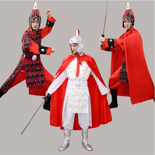 赵云cos赵子龙二郎神演服装儿童成人古装盔甲古代侍卫将军舞台