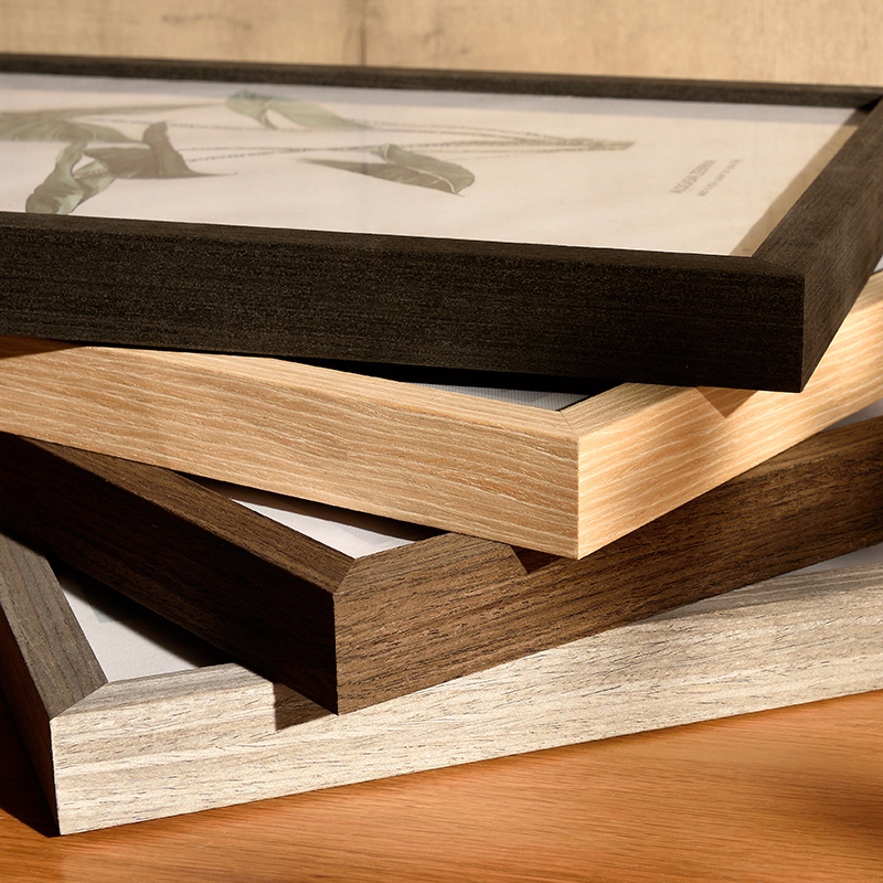 大尺寸原木色相框全开2开4k8kA3a2a4画框木条自己组装36寸60*90