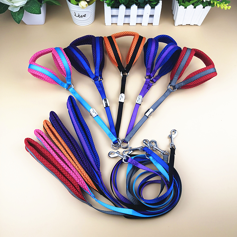 宠物猫咪工字款胸背带三角胸狗狗牵引绳背心式狗绳小型犬中型犬