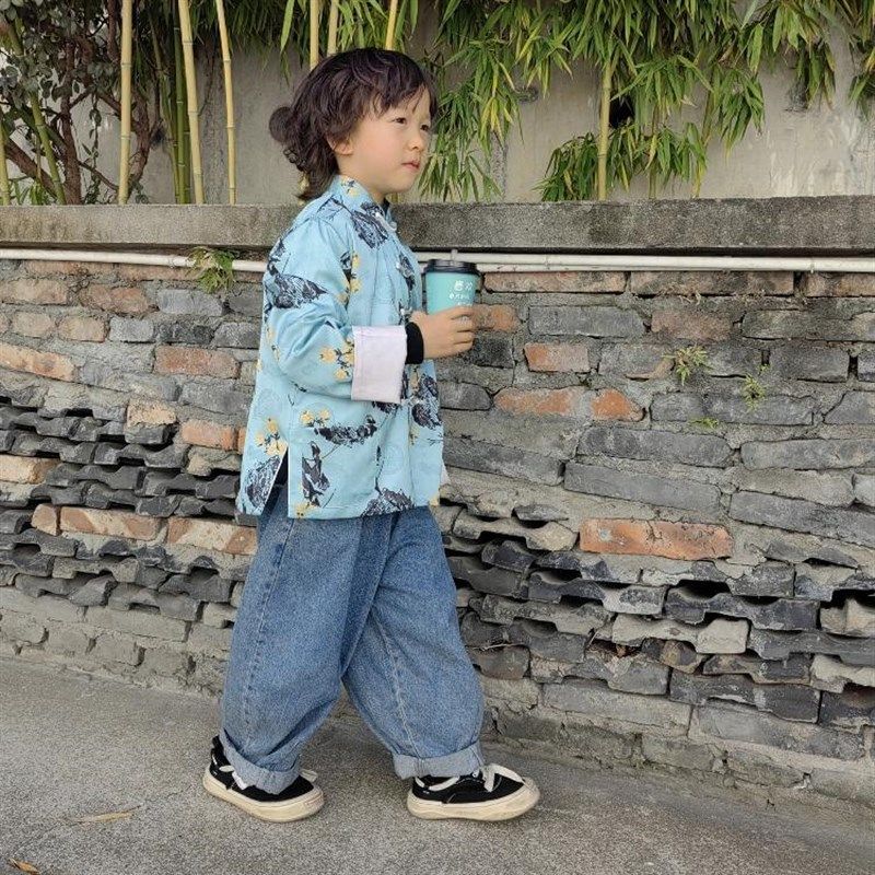 儿童唐装新中式小衫春和景明提花外套国风汉服24新款春装双层薄款,童装/婴儿装/亲子装,唐装,淘宝优惠券,粉丝福利购,淘宝优惠卷