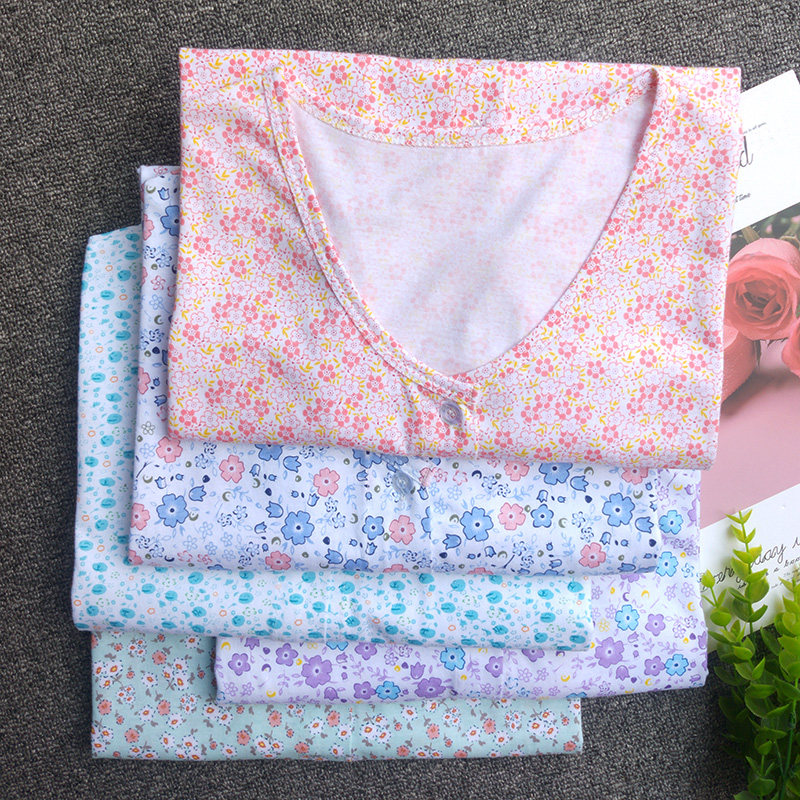 女士纯棉宽松背心开衫开身对襟中老年人奶奶妈加肥夏季无袖汗衫女