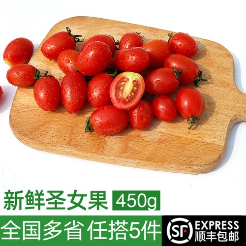 圣女果450g 新鲜蔬菜水果当季迷你小西红柿酸甜可口小番茄