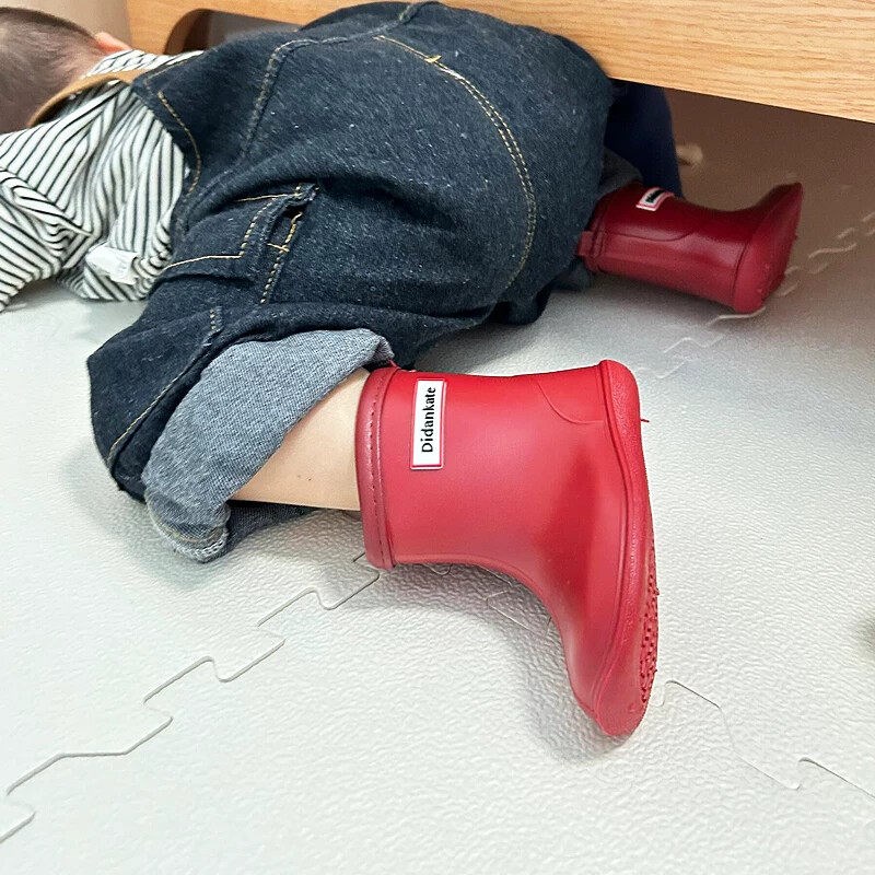 速发儿童雨鞋孩男童幼儿园专用上学新型防滑防水小雨靴长筒宝宝水