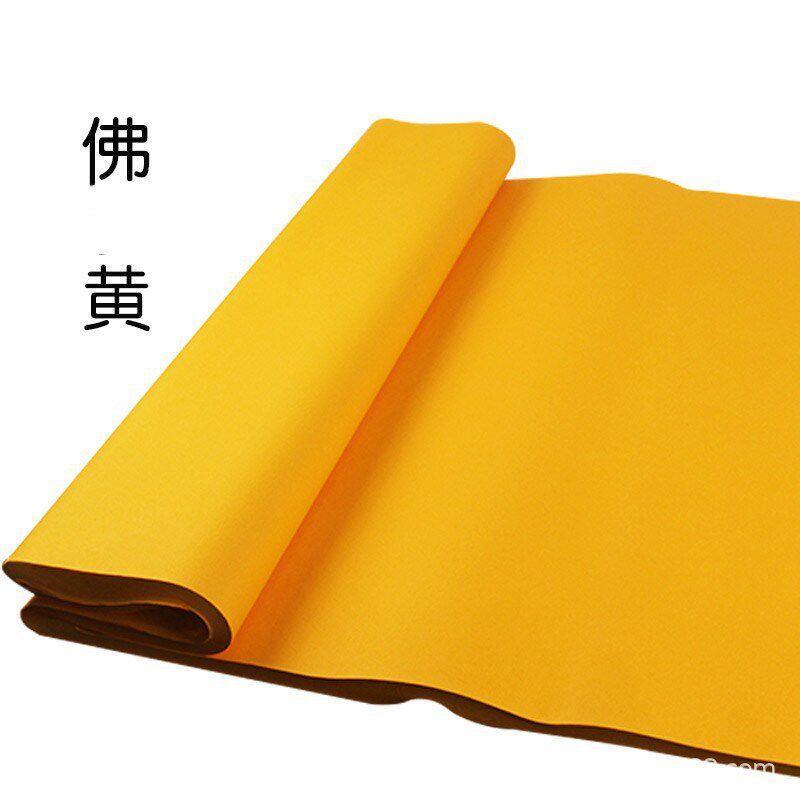 速发品色宣纸双面大红色中国风彩花佛黄蓝色瓷青色作窗国画剪纸