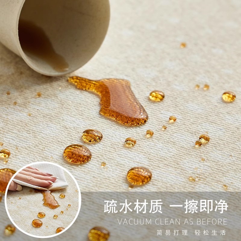 速发儿童房地毯爬行垫书房学习椅地垫家用可擦洗卧室床边毯防滑踩