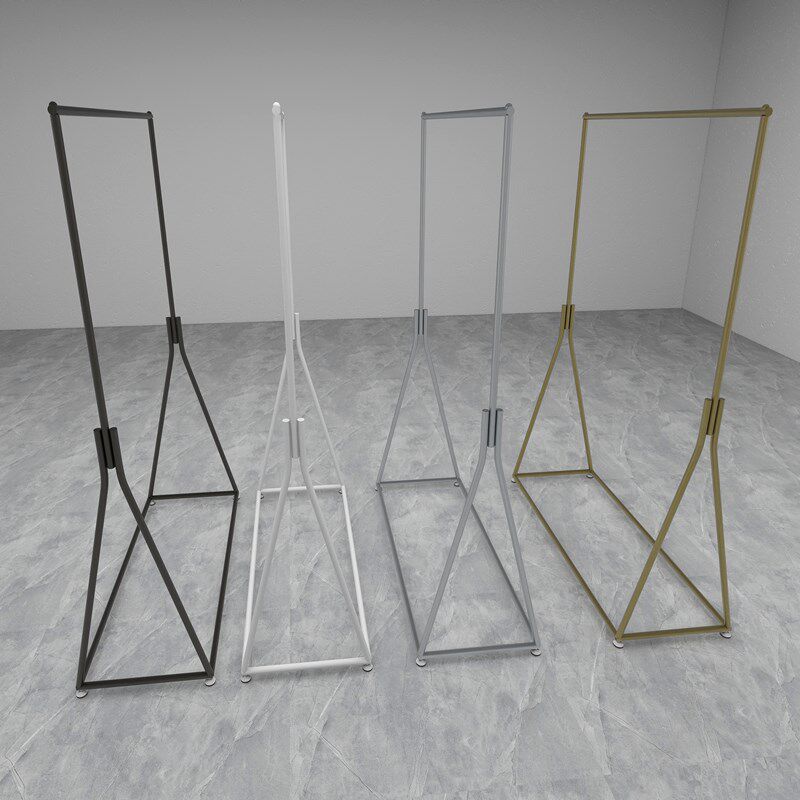 速发铁艺服装店挂衣架轻奢展架架落正式衣架男装货示地侧挂组合简