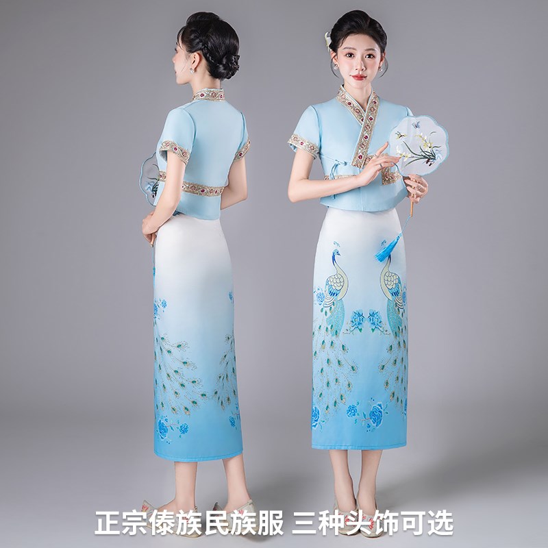 速发傣族服装新款成人裙云南西双版纳套装日常高端泰国衣服演出服