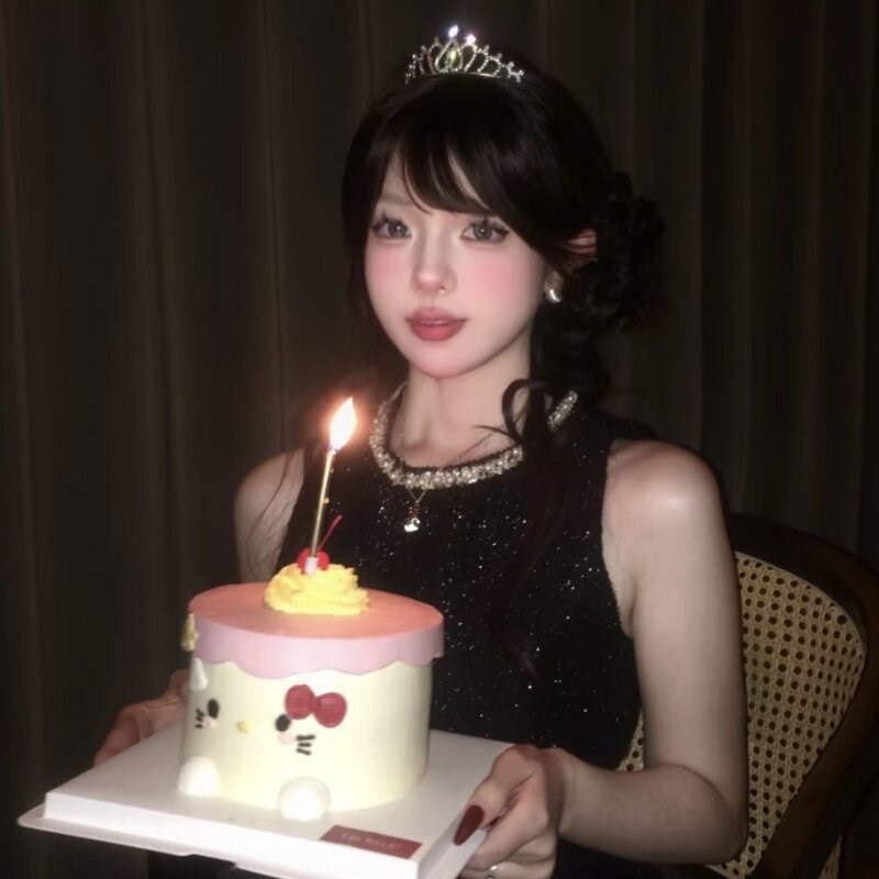 速发古早主风生日公主水晶派对周岁网红高级儿童头箍发箍