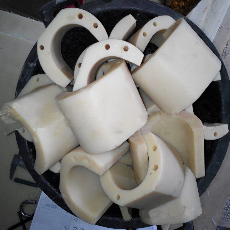 速发新款尼龙轴瓦工字形对开轴瓦轴承尼龙塑料套筒衬套加工尼包邮