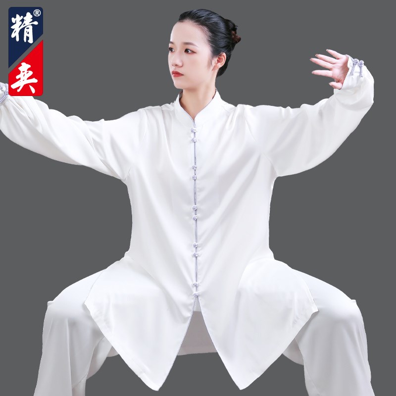 速发太极服秋款飘逸太极拳服练服服男中国风武术表演功春新套装精