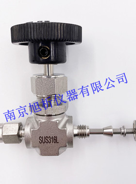 快速发货不锈钢针阀 3 6 8mm 1/8 E1/4英寸针型阀 调节阀316L防腐