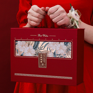 快速发货订婚彩礼钱盒子装现金箱提亲聘礼聘M金礼盒嫁妆皮箱礼金