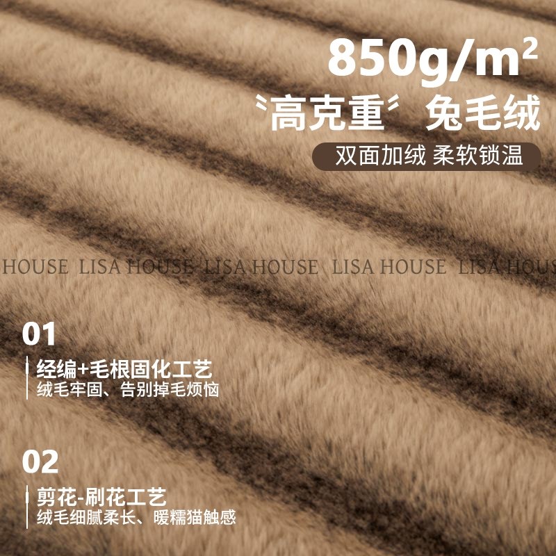 现货速发LISA加厚850克/m2绒床笠冬季加绒秋冬床垫保护罩牛奶绒珊