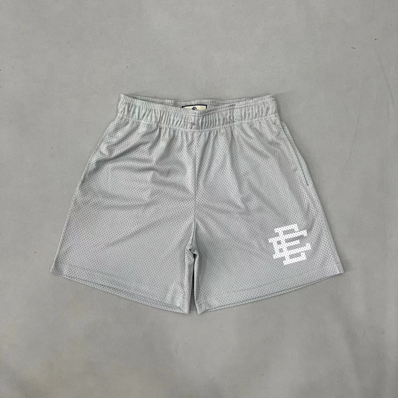 thumbnail for 2023 New Candy EE Shorts Beach Pants European and American High Street Couple Mesh Cropped Pants