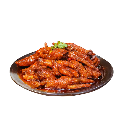 麻辣小镇虎皮凤爪鸡爪追剧零食大个卤味熟食休闲夜宵小吃300g袋