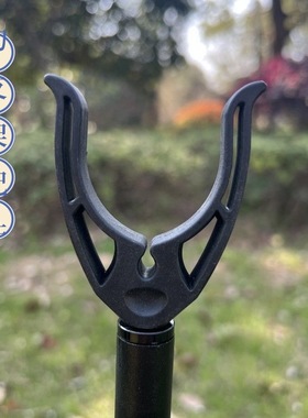 钓鱼竿支架头V型黑色塑料海竿支架头鱼竿配件渔具用品