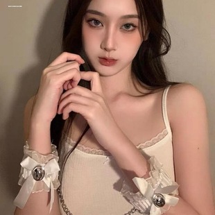 禁欲系性感蕾丝铃铛手环脚环情侣道具纯欲女链环剧本杀