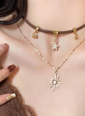 波西米亚叠戴项炼星星choker颈炼