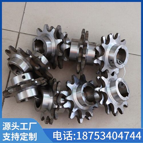 速发工业传动链不齿轮非标碳钢轮锈传耐高温双节距单双排钢动台轮