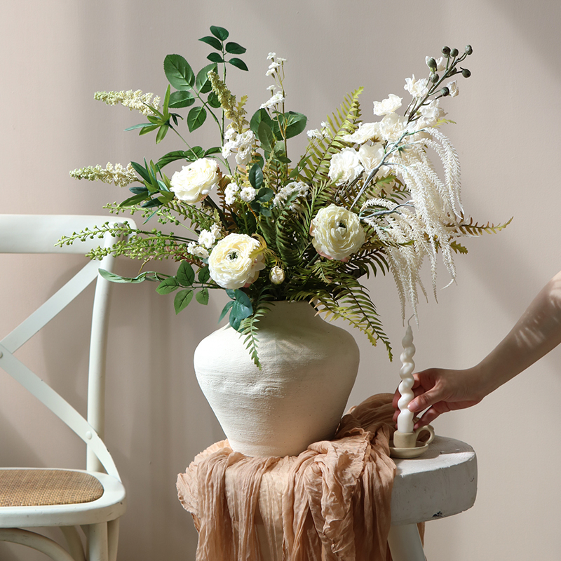 速发塔莎花园束花复古干花大花美客厅摆设高级仿生假式花轻奢高端