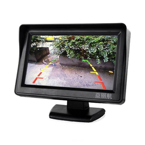 速发9V-35V汽车遮阳罩4.3寸车载车用/二路AV输入液晶显示屏DV
