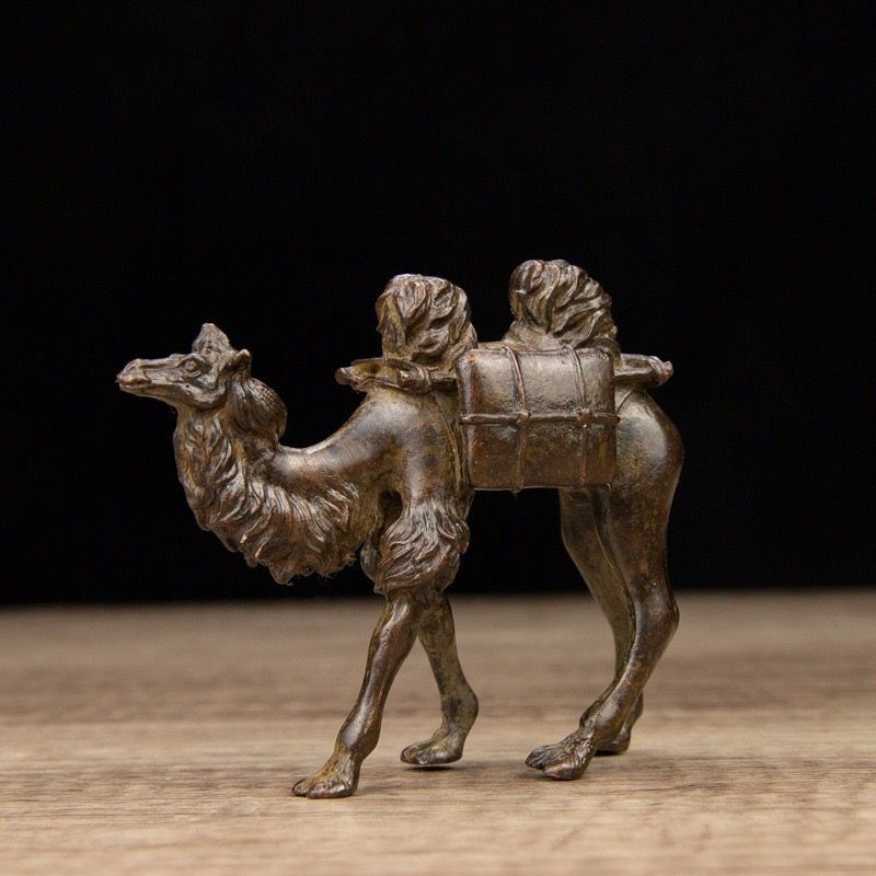 速发仿 镀尺铜沙漠摆件古紫寸: 长10宽.5高8厘米    重约0.4KG