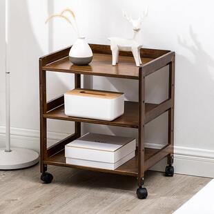 移动茶柜茶具杯茶叶收纳架小型茶台茶桌边柜实木茶水茶架子置物架