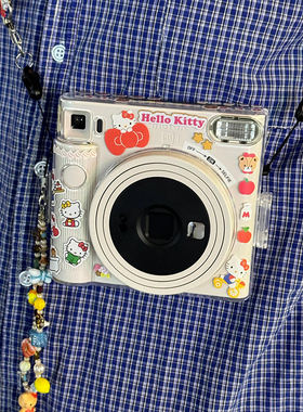 hellokitty富士sq1拍立得保护壳防摔耐磨相机专用透明水晶硬外壳