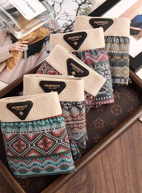 【下单立减50】新款复古印花女士内裤舒适透气民族风居家日用_WH