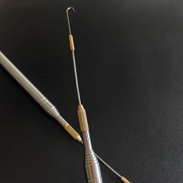 【下单立减50】不锈钢鱼钩伸缩鱼竿便携式鱼钩伸缩杆鱼钩杆_WF