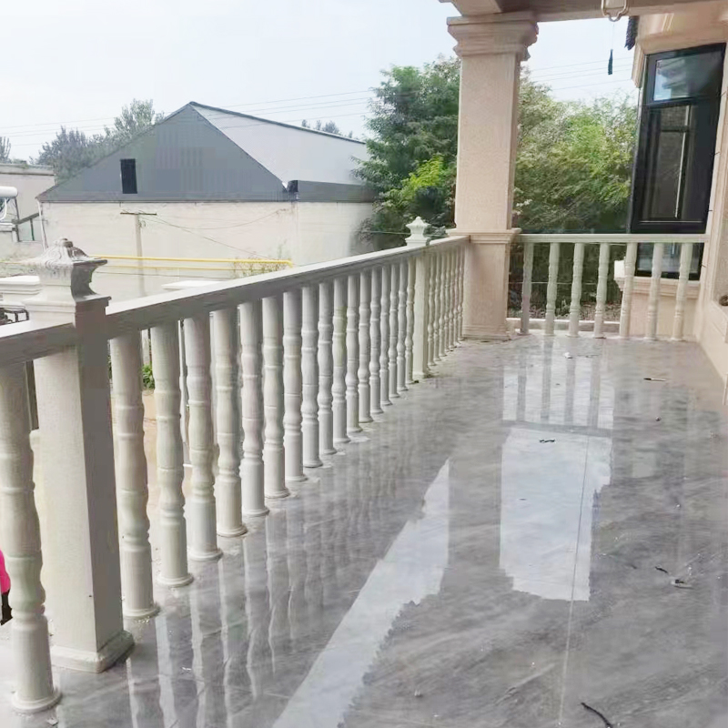 全铝室外阳台栏杆楼梯扶手护栏露台围栏家用加粗仿石中式围挡包邮