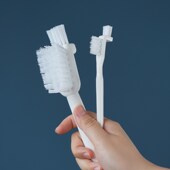 厨房多功能清洁刷凹槽清洁l型小刷子杯盖刷万能超细缝隙刷灶台刷