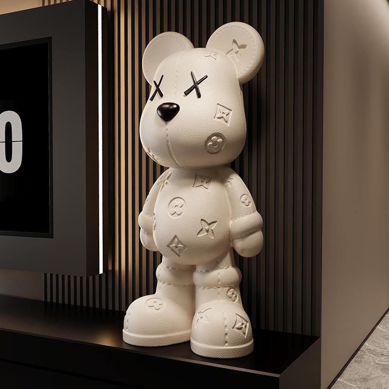暴力熊落地摆件大号大型客厅电视柜皮纹熊音响存钱罐装饰乔迁礼品