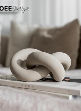 瑞典进口Cooee Design永恒结抽象艺术感摆件家居书架酒柜小装饰品